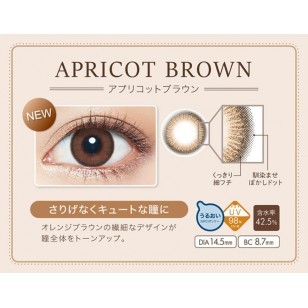 (EN2005)Natural Moisture &UV Apricot Brown 20片裝